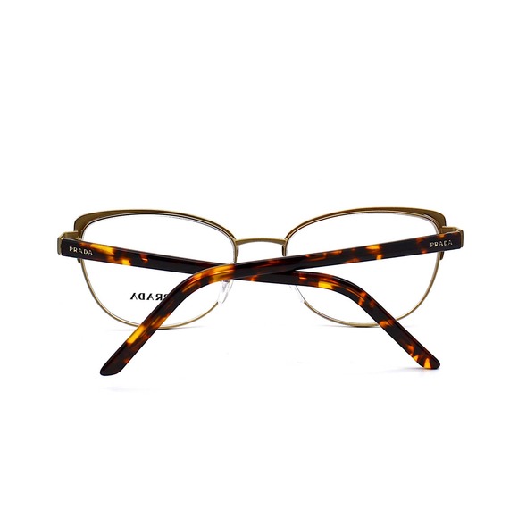 NEW PRADA PR 63XV 09B1O1 BORDEAUX/PALE GOLD AUTHENTIC EYEGLASSES FRAME - Picture 8 of 15